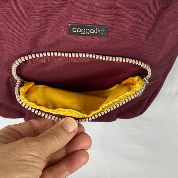 BAGGALLINI Bag Special Edition Prance Crossbody Burgundy Nylon Small - Picture 7 of 16